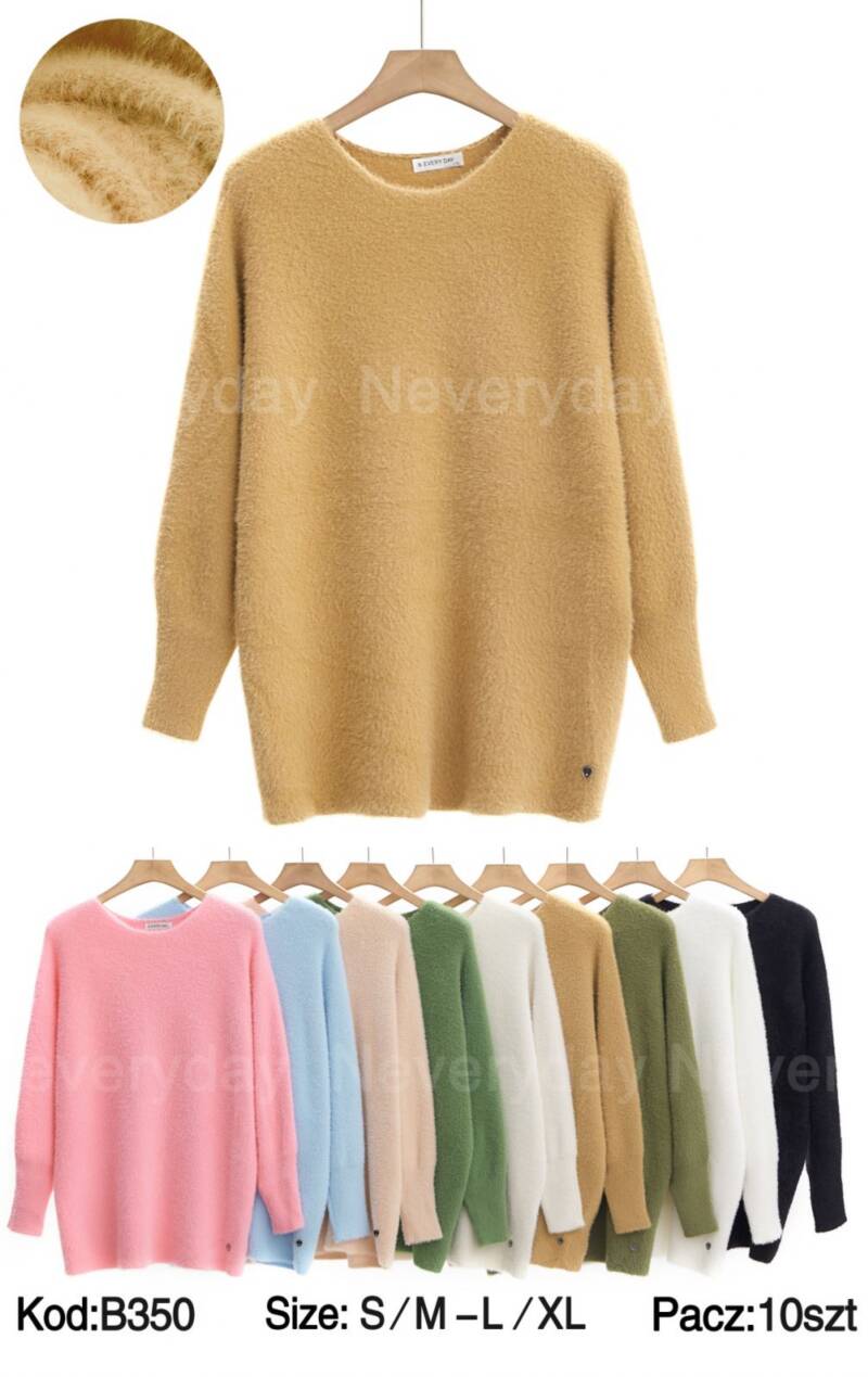 Swetry damskie Roz S/M-L/XL, Mix Kolor .Paczka 10 szt